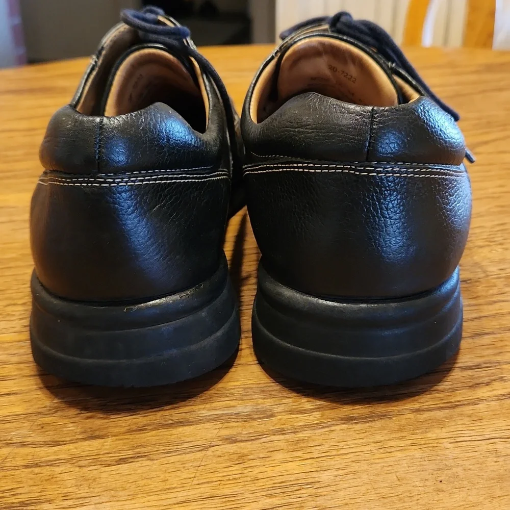 Johnston & Murphy Black Leather Tie Dress Shoes Size 10